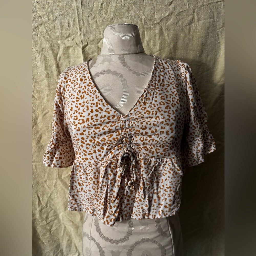 Cheetah printed blouse